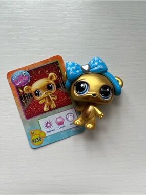 Littlest Pet Shop Lps 230 G7 Gold Bear Series 4